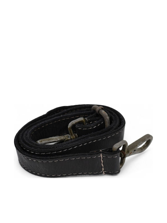 Leder Damentasche Schultertasche Schwarz