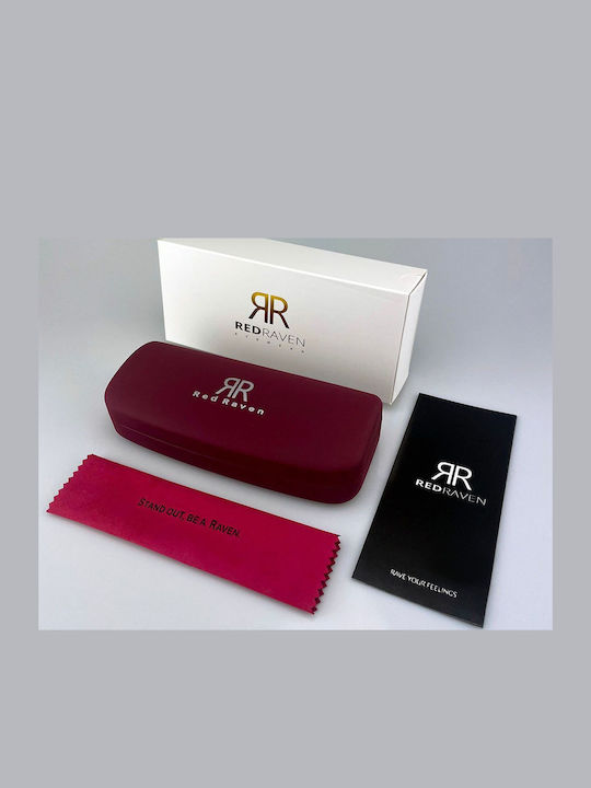 Red Raven Naya Unisex Γυαλιά Ηλίου με Γαλάζιο Κοκκάλινο Σκελετό και Γαλάζιο Φακό rd--55222508880206