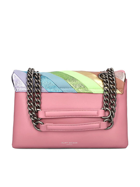 Kurt Geiger Kensington Δερμάτινη Γυναικεία Flap Τσάντα