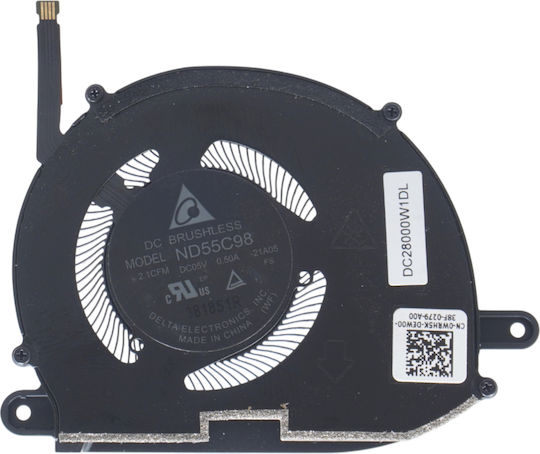 Ανεμιστηράκι Laptop Right Cpu Cooling Fan Dell Xps 13 Plus 9320 Dc28000w1dl 0wrh5k Wrh5k Dc28000w1sl Eg50040s1-cq50-s9a Nd55c98 2916s2r 2725s2r 4pin Κωδ.81528