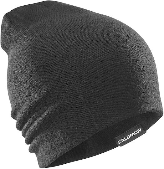 Beanie Unisex Reversible Σκούφος Πλεκτός σε Μωβ χρώμα