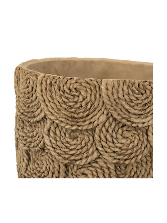 Artekko Cement Κασπώ Τσιμεντένιο Καφέ 21x20.5x18.5εκ. 2τμχ