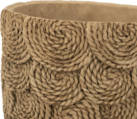 Artekko Cement Planter Concrete Brown 21x20.5x18.5cm.