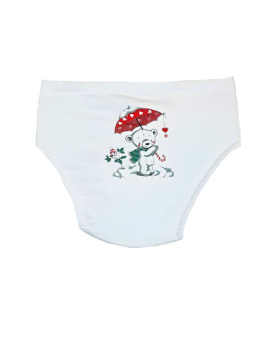 Poopes Kids' Brief White