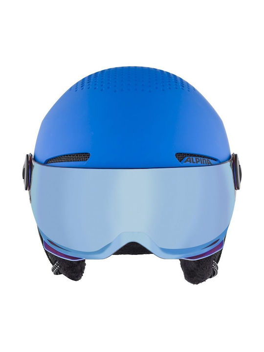 Alpina Zupo Visor Q-lite Men's Helmet for Ski & Snowboard Blue