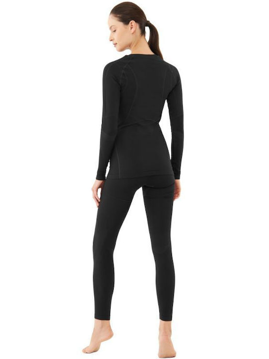 Viking Damen Thermo Set Schwarz