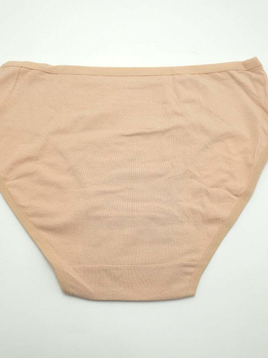 Cotton Women's Briefs Beige
