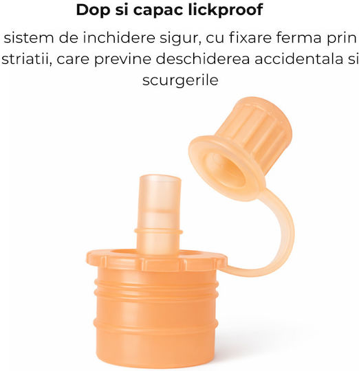 Kidizi Recipient pentru copii din plastic 0.12lt Portocaliu