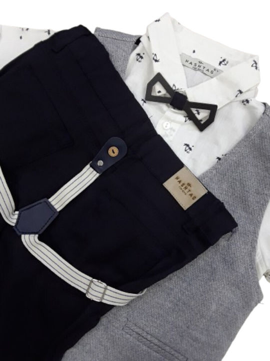 Costum pentru copii Vară 4buc Grey