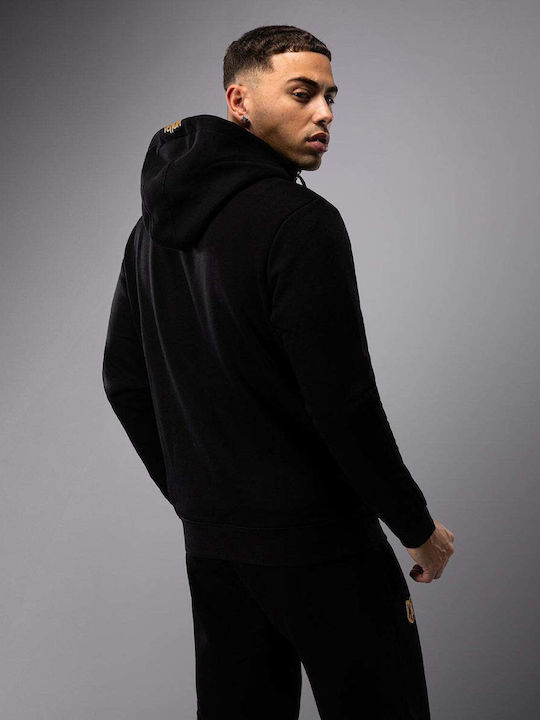 Sweatshirt with Hood Black/gold