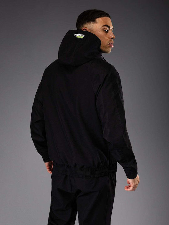 Hanorac cu Glugă Black/neo Green