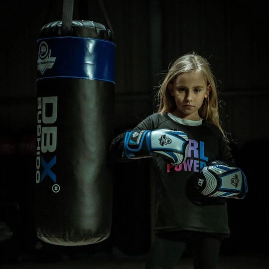 DBX Bushido Kids Boxing Gloves made of Synthetic Leather for Match Blue