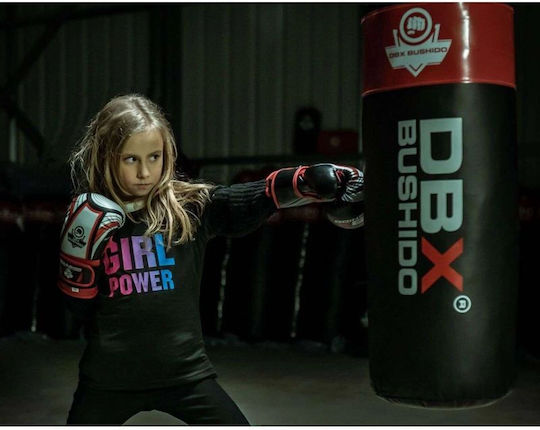 DBX Bushido Деца Боксови Ръкавици от Синтетична Кожа за Състезание Червени