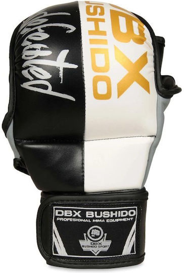 DBX Bushido Боксови Ръкавици от Синтетична Кожа за Състезание Сив