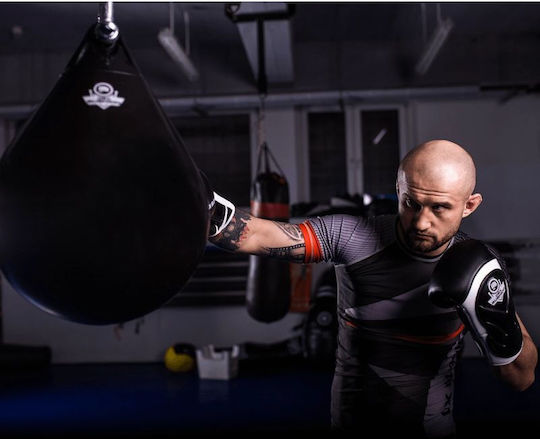 DBX Bushido Боксови Ръкавици Кожени за Състезание Бели
