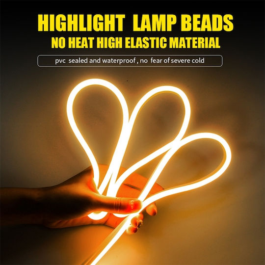 Led Day Car Light 2 Meters Extremely Bright Decorative Ambient Ice Blue Light