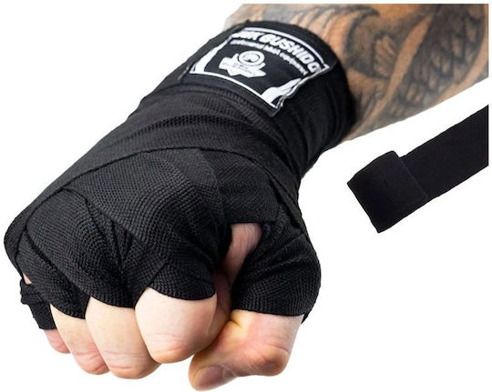 Cotton Boxing Wraps 4 Meters Black