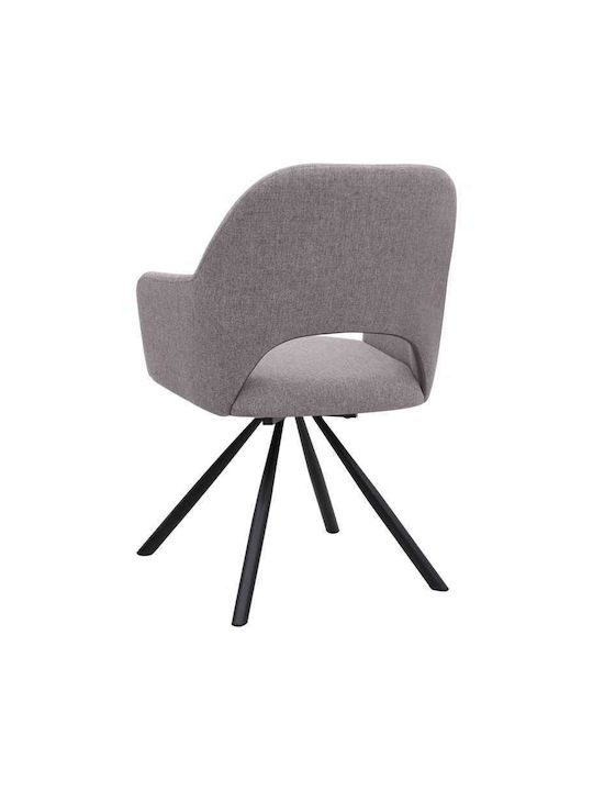 Gabriel Dining Room Fabric Chair Light Beige 58x60x85cm
