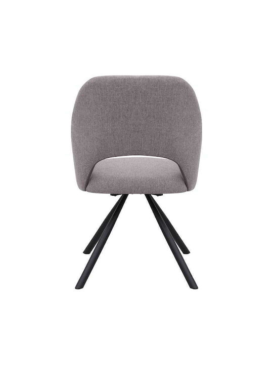 Gabriel Dining Room Fabric Chair Light Beige 58x60x85cm