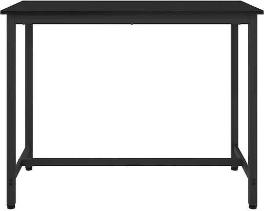 Маса За Кухня Дървена С Метална Рамка Черна Бук 100x50x76.5см
