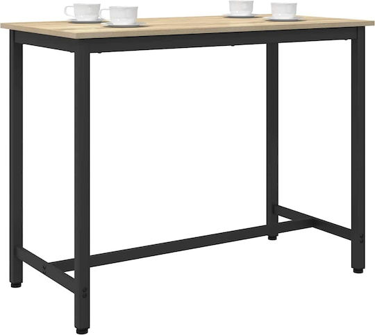 Sonoma Wooden Kitchen Table with Oak Metal Frame Sonoma 100x50x76.5cm
