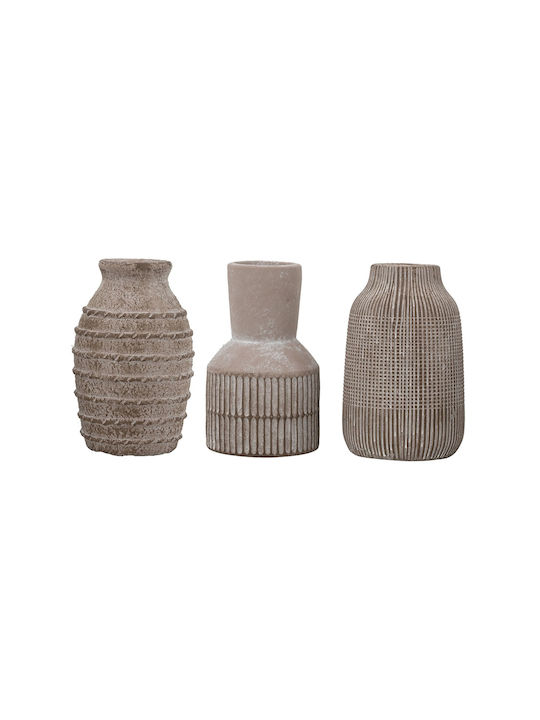 Artekko Decorative Vase Brown 9.5x9.5x15cm