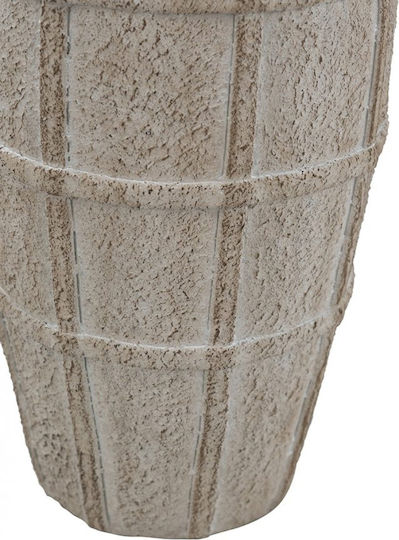 Artekko Διακοσμητικό Βάζο Τσιμεντένιο Μπεζ Φ18xΥ30.5cm