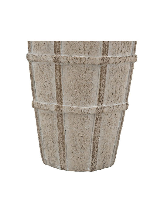 Artekko Decorative Vase Beige 13x13x23.5cm
