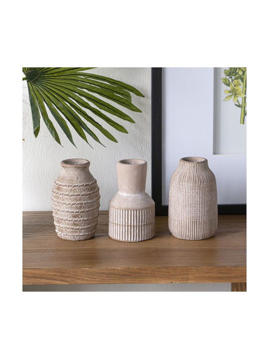 Artekko Decorative Vase Brown 9.5x9.5x15cm