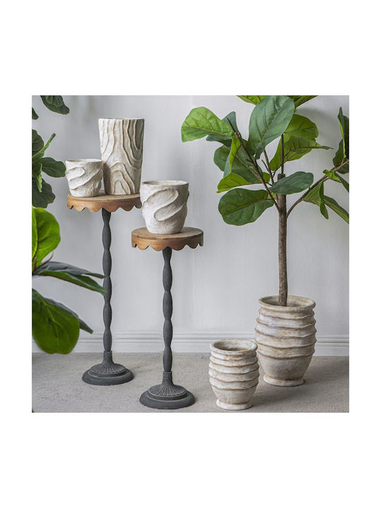 Artekko Decorative Vase Beige 18.5x18.5x29.5cm