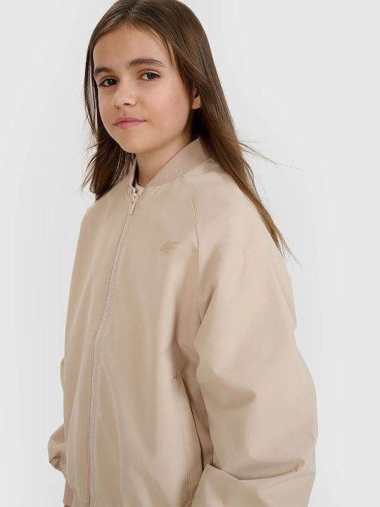 Kids Bomber Beige