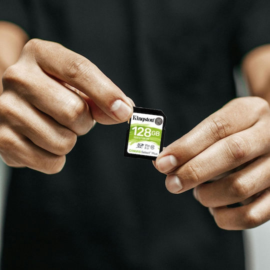 Kingston Canvas Select Plus microSDHC 128GB U1 V10 A1 UHS-I 150MB/s με αντάπτορα