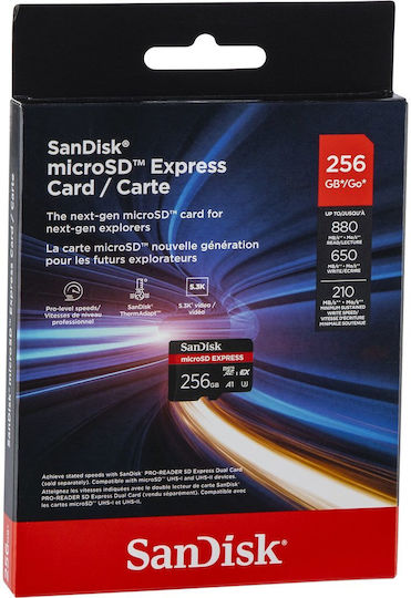 Sandisk Switch microSDXC 256GB U3 V30 A1 UHS-I 880MB/s