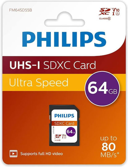 Philips Ultra Pro SDXC 64GB U3 V30 A1 UHS-I