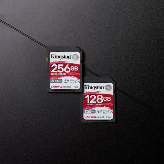 Kingston Canvas React Plus V60 SDXC 512GB Class 10 U3 V60 UHS-II