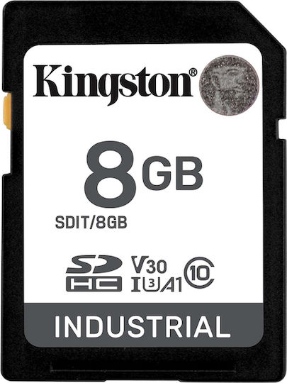 Kingston Industrial SDHC 8GB U3 V30 A1 UHS-I 100MB/s
