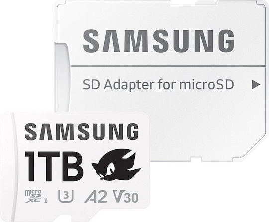Samsung PRO Plus microSDXC 1TB U3 V30 A2 UHS-I 180MB/s με αντάπτορα