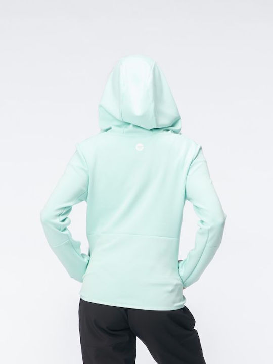 Women's Sweatshirt Jacket Turquoise