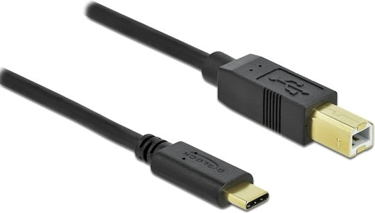 DeLock DeLock USB Typ-C Kabel USB-B Männlich Schwarz 0,5m 83328