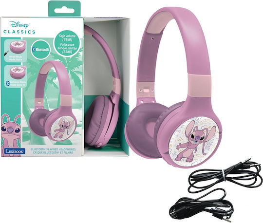 Lexibook Lexibook Bluetooth Wireless On Ear Headphones with 4 hours of Operation Pink