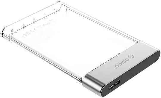 Orico Case for Hard Drive 2.5" SATA III with Connection USB 3.0 Transparent