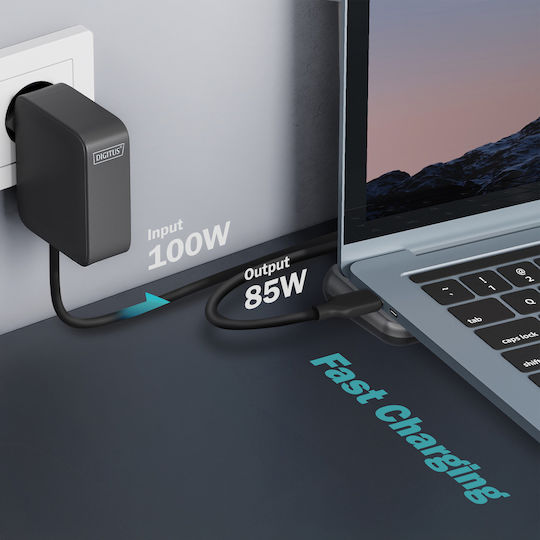 Digitus USB-C Docking Station με DisplayPort 4K PD Ethernet Γκρι (DA-70919)