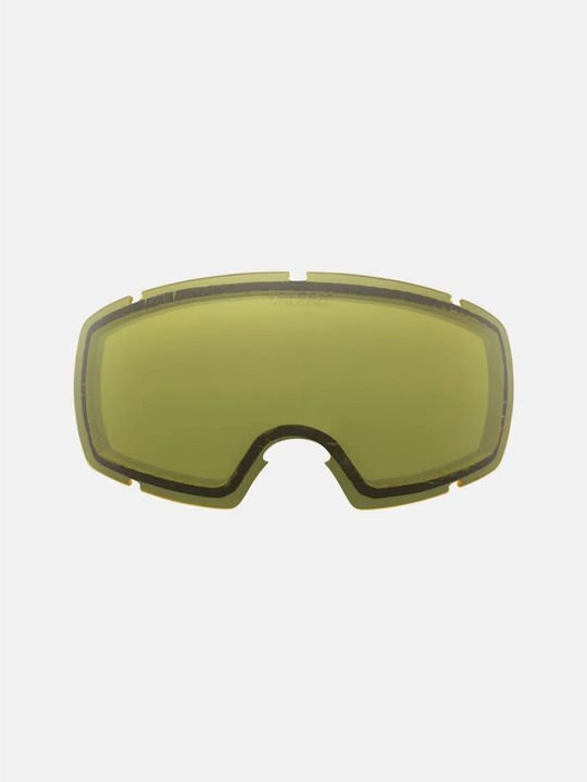 Volcom Migrations Lens Μάσκα Σκι & Snowboard Ενηλίκων με Φακό σε Κίτρινο Χρώμα