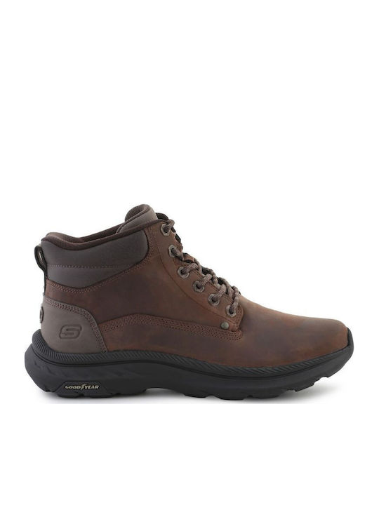 Skechers Slipins Pollard Waylon Мъжки Планински Обувки Кафяви