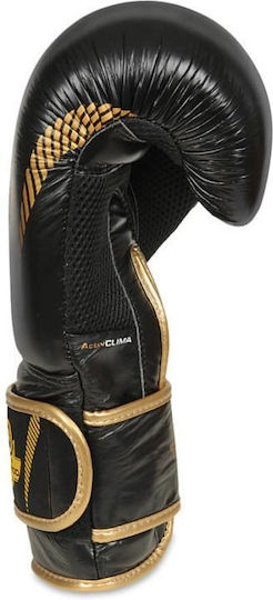 DBX Bushido B-2v13 Boxing Gloves Leather for Competition Black