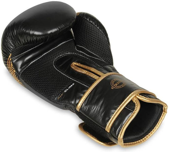 DBX Bushido B-2v13 Boxing Gloves Leather for Competition Black