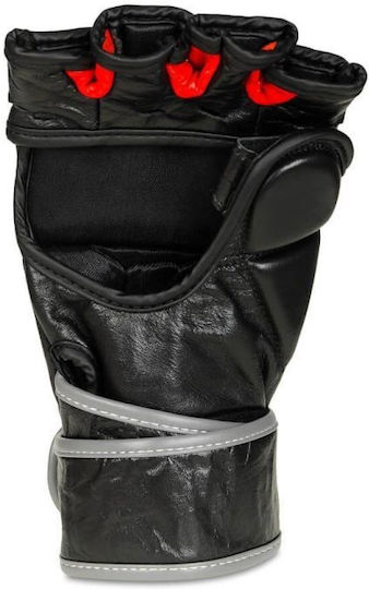 DBX Bushido Boxhandschuhe aus Leder Schwarz