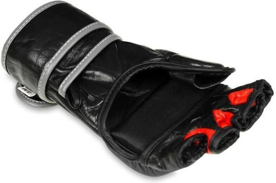 DBX Bushido Boxhandschuhe aus Leder Schwarz