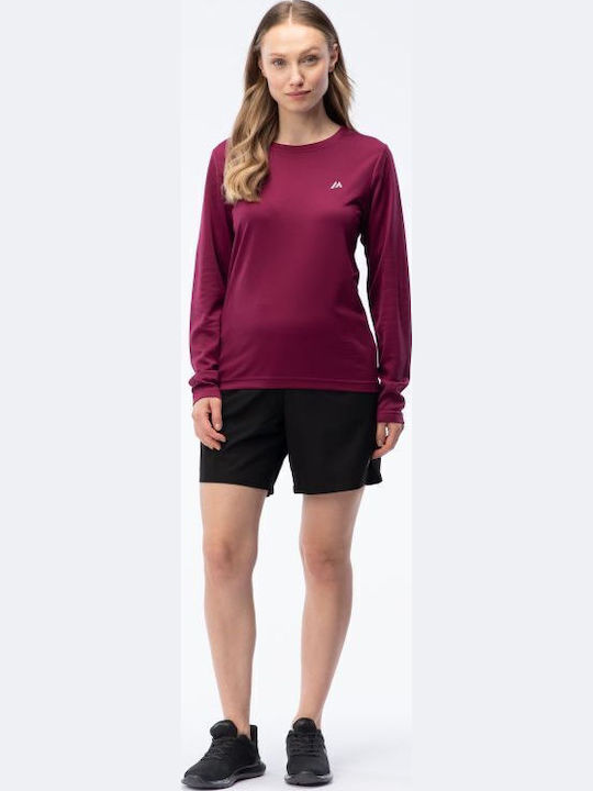 Women's Long Sleeve Purple Blouse