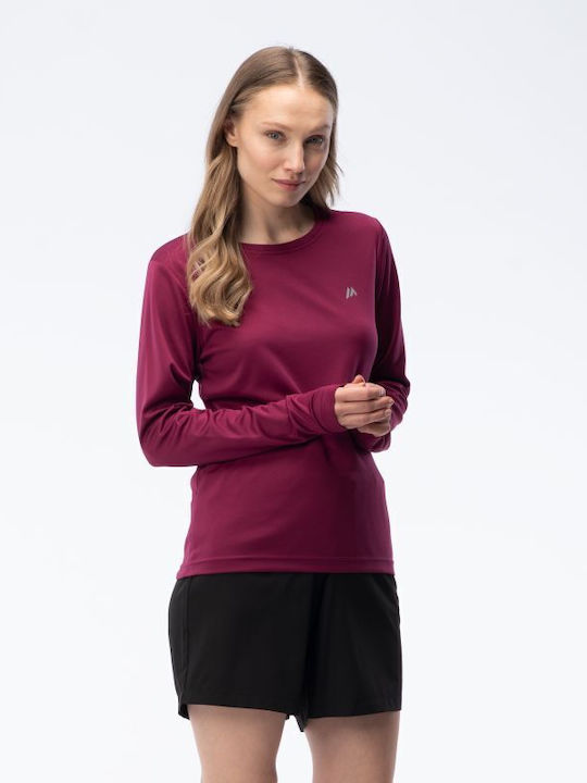 Women's Long Sleeve Purple Blouse